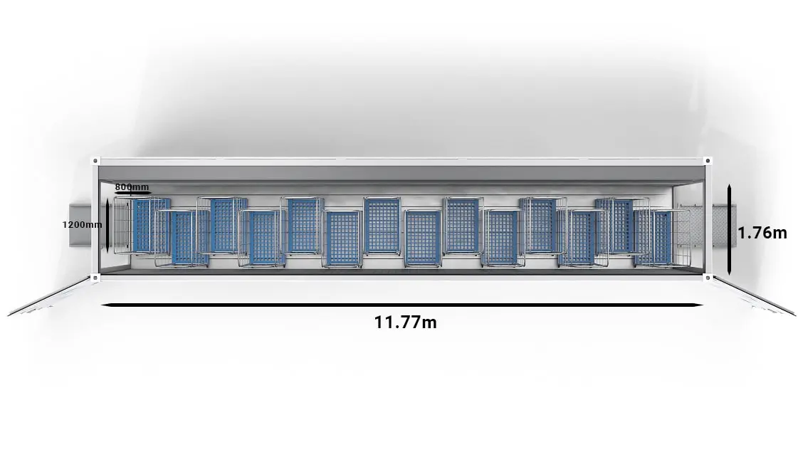 ArcticBlast 20ft Trolleys