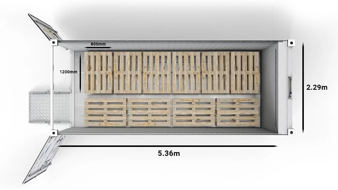 ArcticStore 20ft Euro Pallets