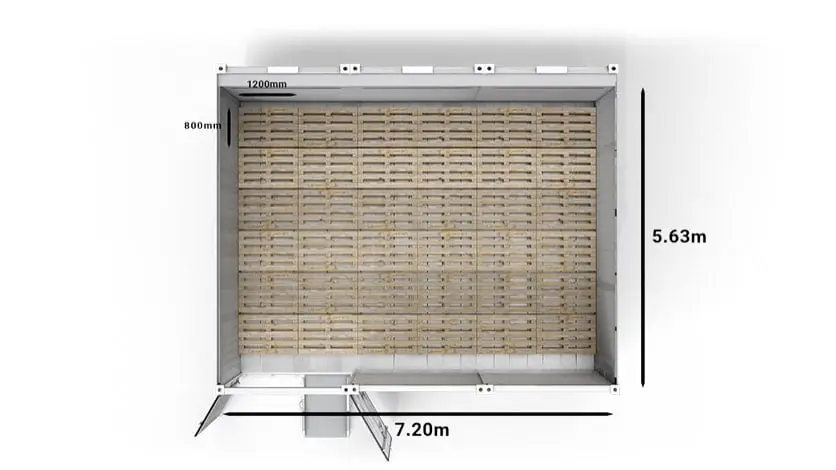 ArcticSuperStore 20ft Pallets Euro Top Dimensions