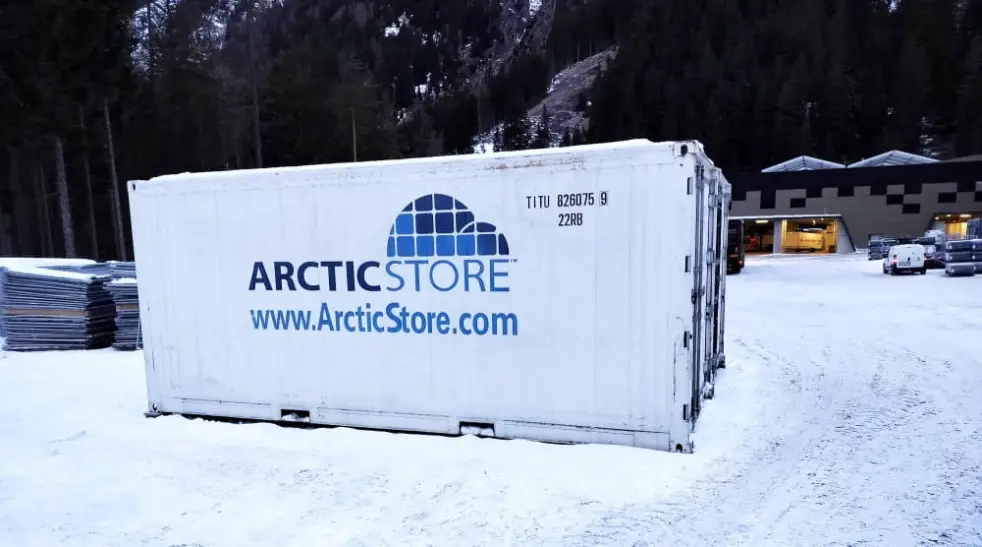 Arcticstore container at the Winter Olympics 2026