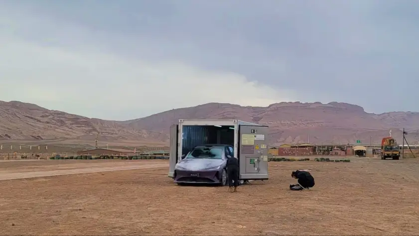 Chery Automobile EV battery testing with a TITAN ArcticStore in Turpan, China
